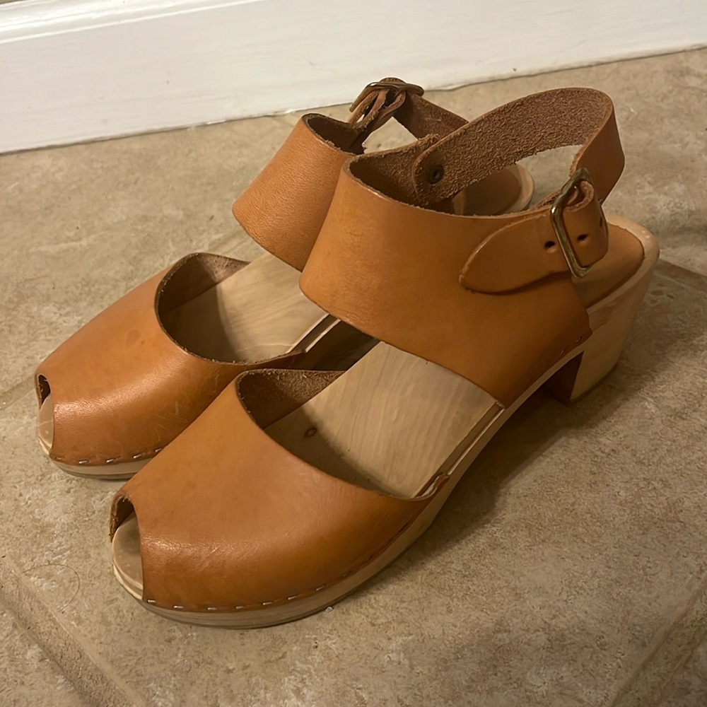 Bryr Tan Leather Mules